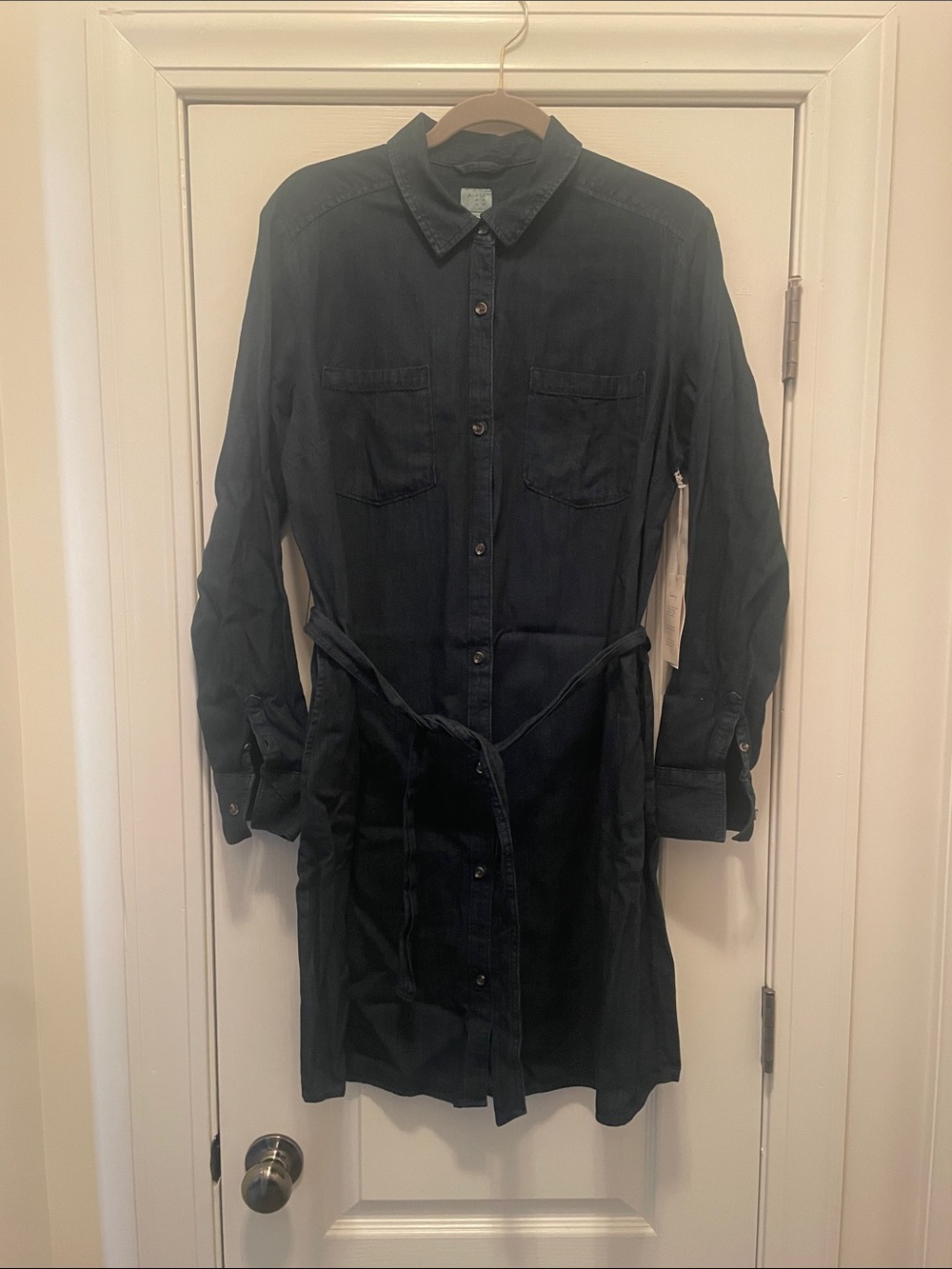 a new day Dark Navy Button-Up Shirt Dress